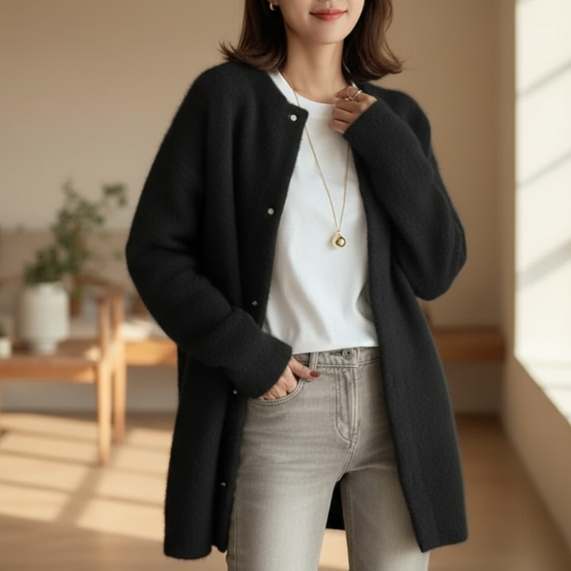 Amelia Elegancki Kardigan Damski – Szykowny i Wygodny Sweter z Wysokiej Jakości Dzianiny