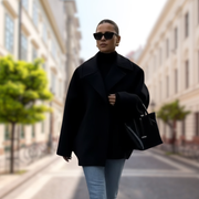 Lainey Płaszcz Damski – Elegancki i Wygodny Oversize'owy Płaszcz z Wełny na Zimę