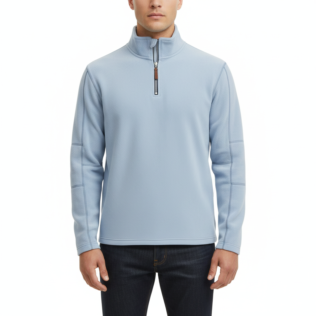 James Sweter Męski z Wełny na Zamek – Ciepły, Wygodny & Elegancki z Miękką Podszewką