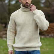 John Sweter Męski z Golfem – Miękka dzianina, luźny krój i uniwersalny styl