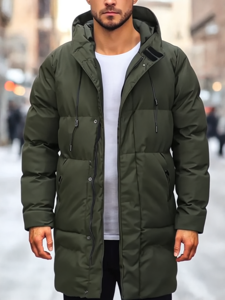 Cassius Parka Męska – Z ociepleniem izolacyjnym, wytrzymałym nylonem i nowoczesnym stylem