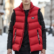 Clarence Pikowany Bezrękawnik Męski – Bez rękawów, z izolacją termiczną i zapięciem na zamek