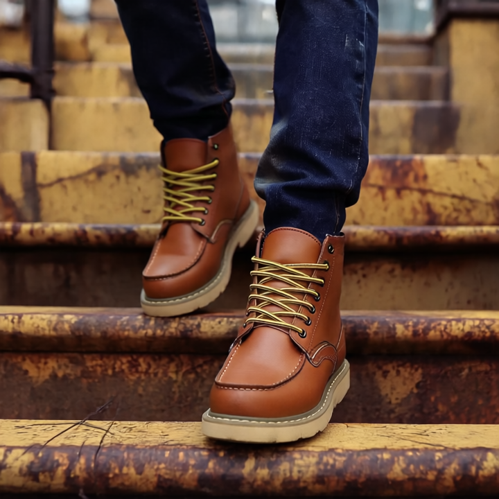 Tyler Męskie Buty Zimowe Vintage – Ciepłe, wygodne z wyściełaną podeszwą