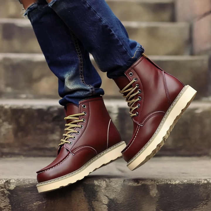 Tyler Męskie Buty Zimowe Vintage – Ciepłe, wygodne z wyściełaną podeszwą