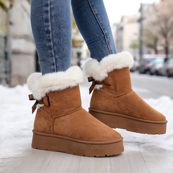 Zainab Zimowe Kozaki Damskie – Z ciepłą podszewką termiczną i wygodną antypoślizgową podeszwą