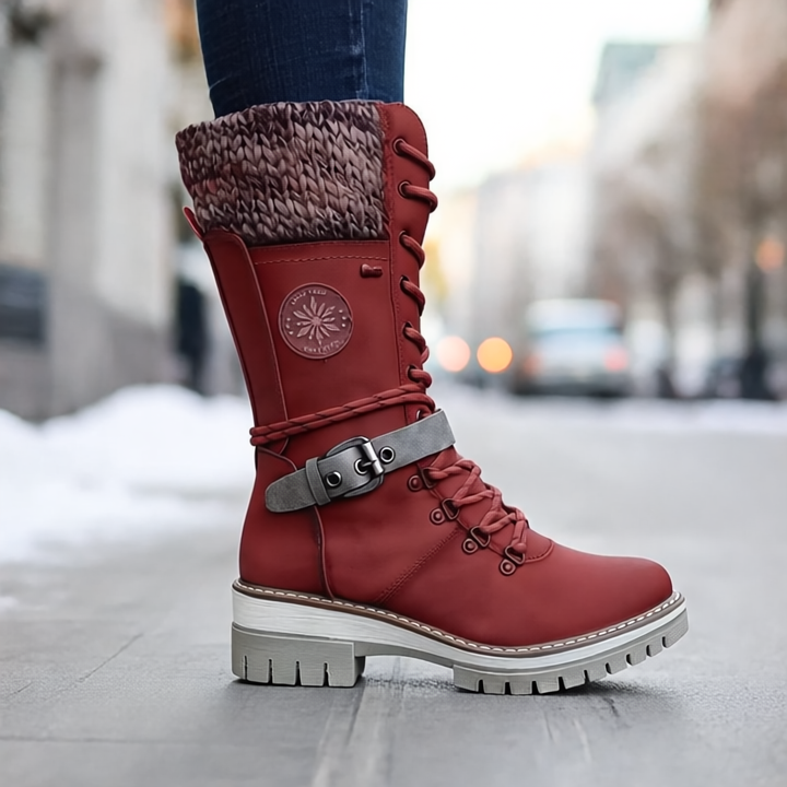 Kylee Wysokie Kozaki Damskie Zimowe – Eleganckie z ciepłą izolacją, wygodną podszewką i zapięciem na zamek