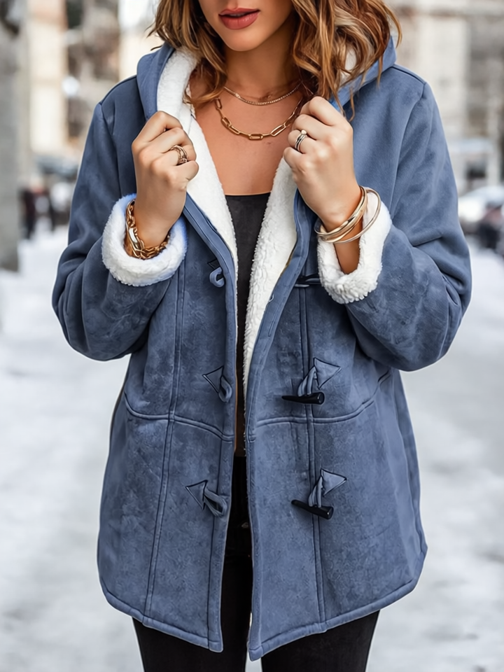 Liana Kurtka Zimowa Damska – Ciepła, z komfortową podszewką, kapturem i swobodnym stylem