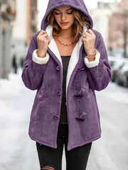 Liana Kurtka Zimowa Damska – Ciepła, z komfortową podszewką, kapturem i swobodnym stylem