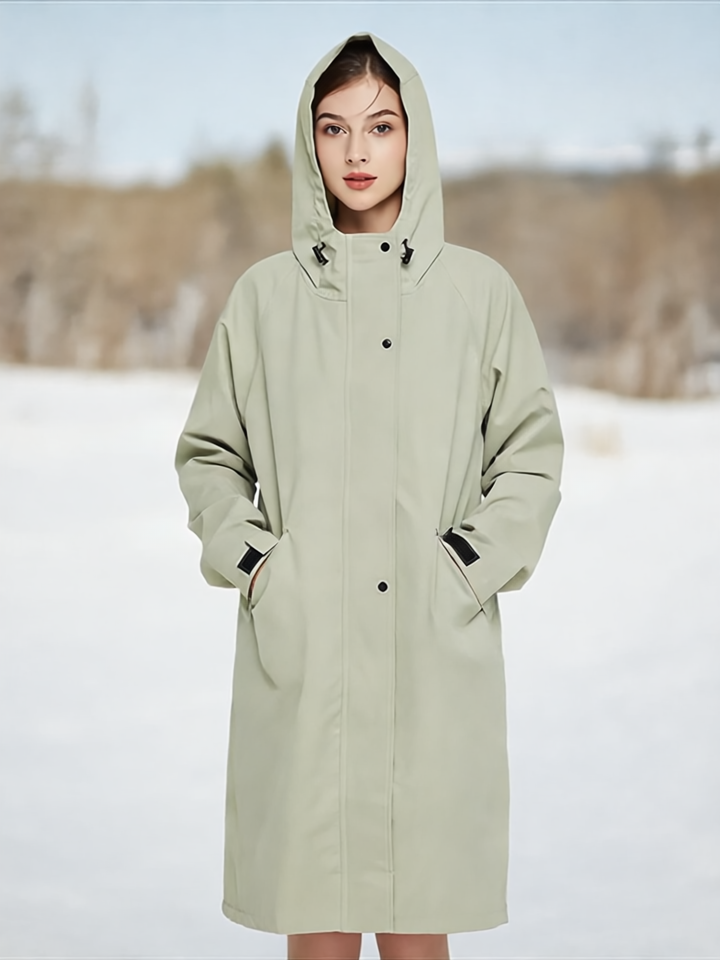 Malia Kurtka Damska Przeciwdeszczowa – Lekka, chroniąca przed wiatrem z regulowanym kapturem i praktycznymi kieszeniami