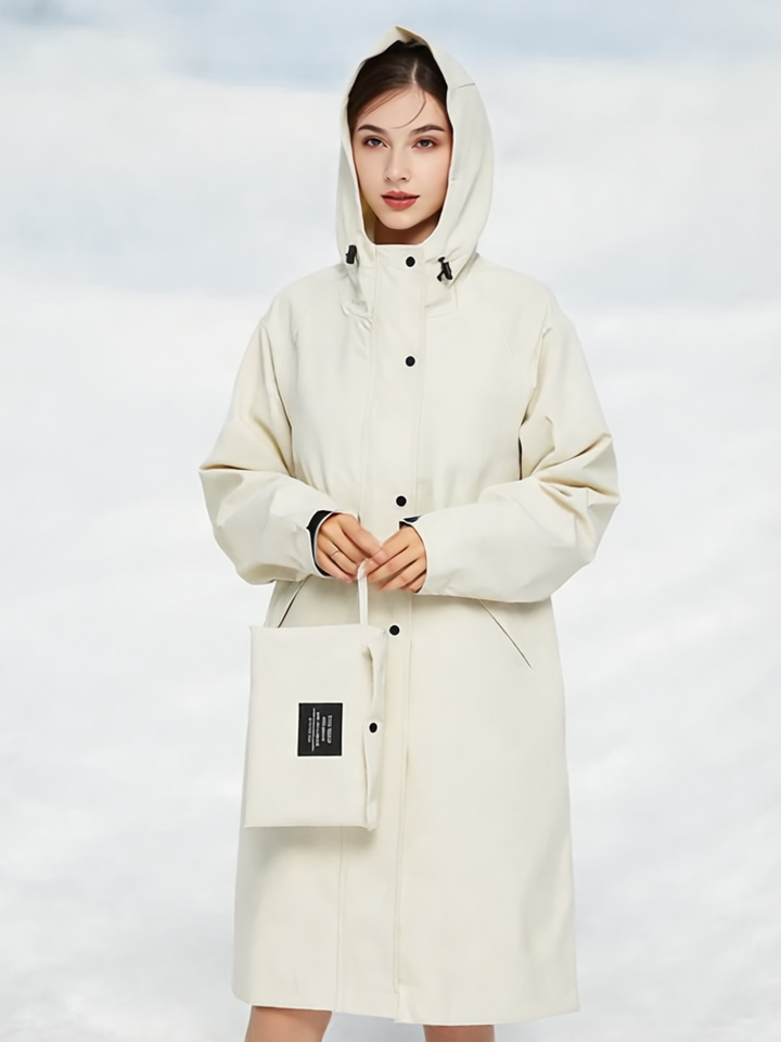 Malia Kurtka Damska Przeciwdeszczowa – Lekka, chroniąca przed wiatrem z regulowanym kapturem i praktycznymi kieszeniami