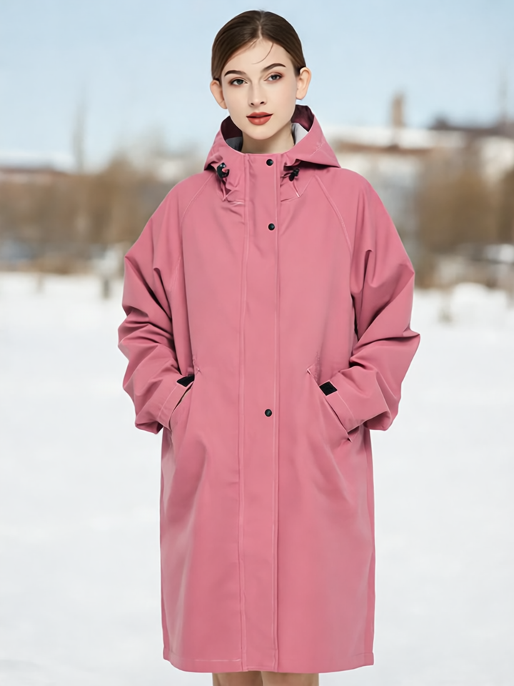 Malia Kurtka Damska Przeciwdeszczowa – Lekka, chroniąca przed wiatrem z regulowanym kapturem i praktycznymi kieszeniami