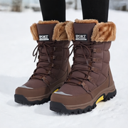 Camilla Kozaki Damskie Zimowe – Ciepłe, Wodoodporne z Podszyciem ze Sztucznego Futerka