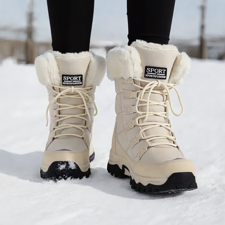 Camilla Kozaki Damskie Zimowe – Ciepłe, Wodoodporne z Podszyciem ze Sztucznego Futerka