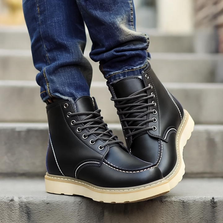 Tyler Męskie Buty Zimowe Vintage – Ciepłe, wygodne z wyściełaną podeszwą