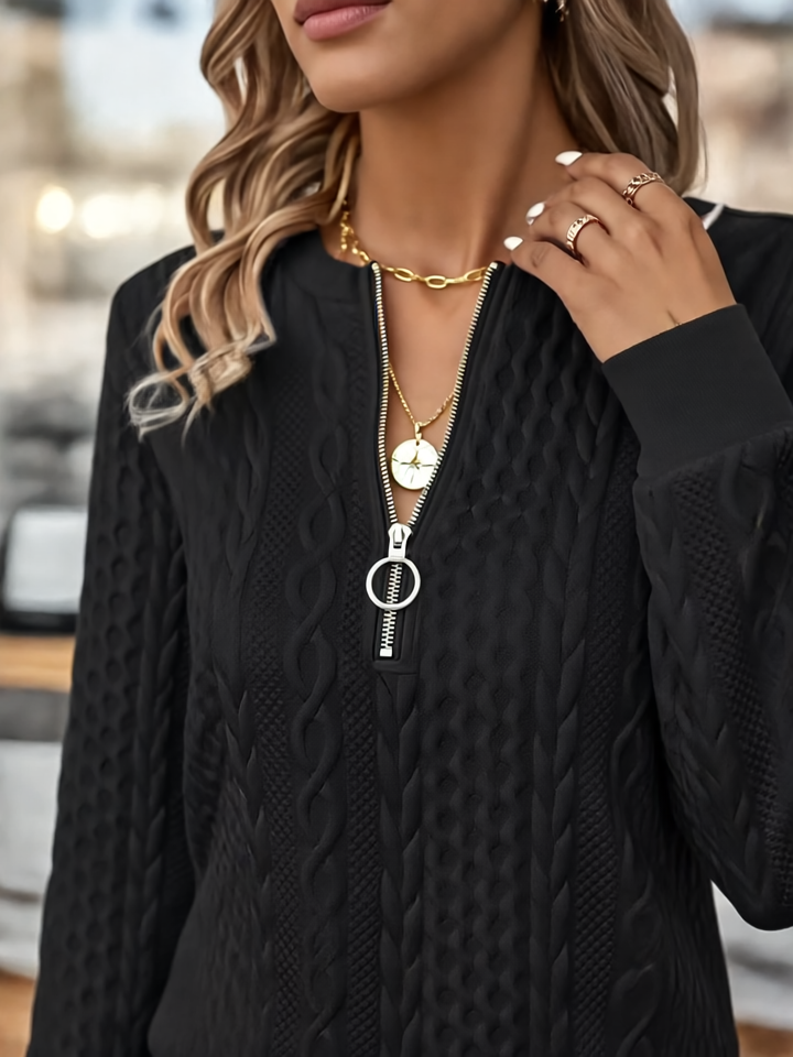 Amora Sweter Damski z Miękkiej Dzianiny – Codzienny Komfort i Swobodna Elegancja