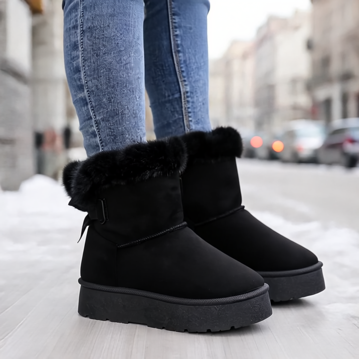 Zainab Zimowe Kozaki Damskie – Z ciepłą podszewką termiczną i wygodną antypoślizgową podeszwą
