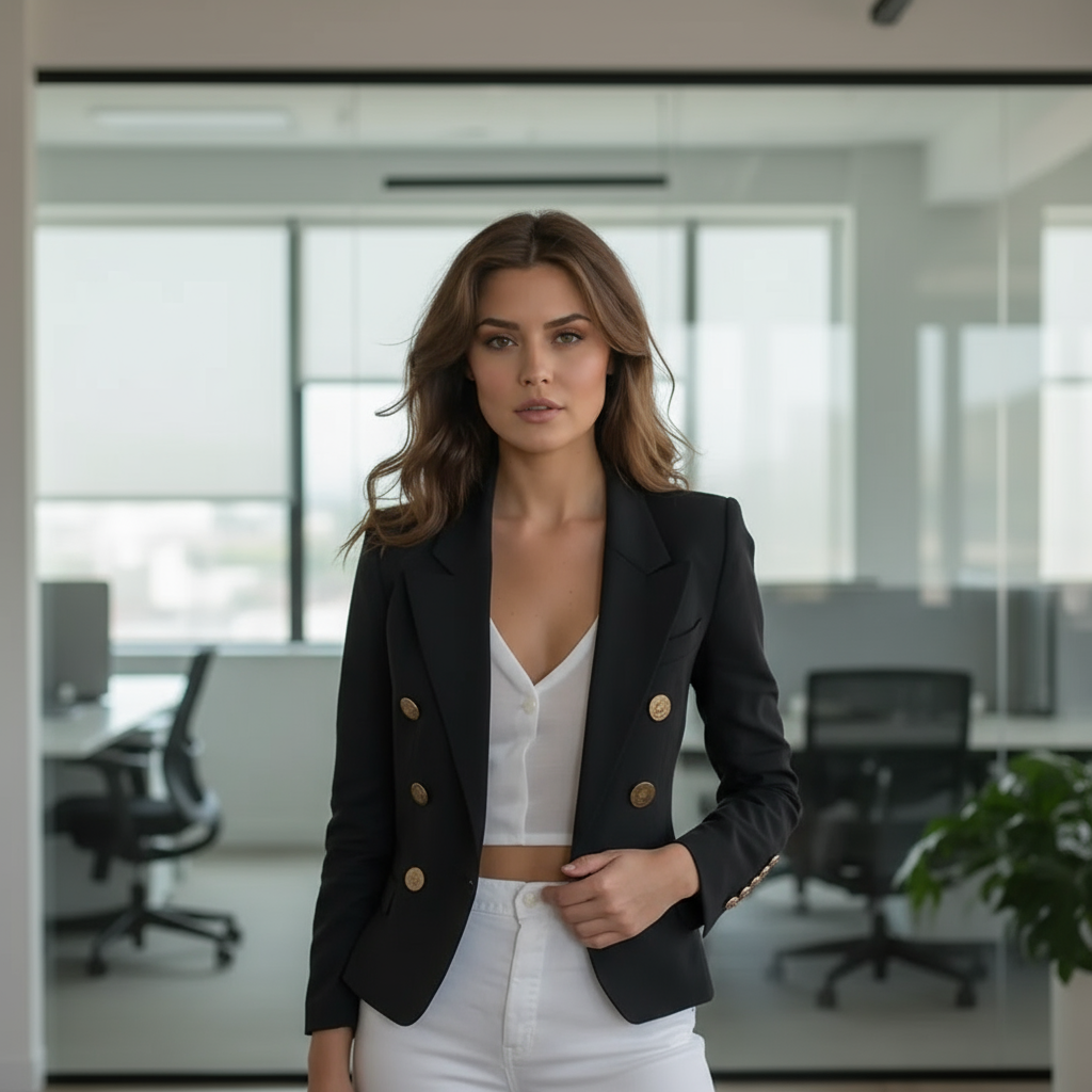 Hailey Elegancka Marynarka Damska – Luksusowa i Wygodna Marynarka o Szykownym i Wszechstronnym Stylu