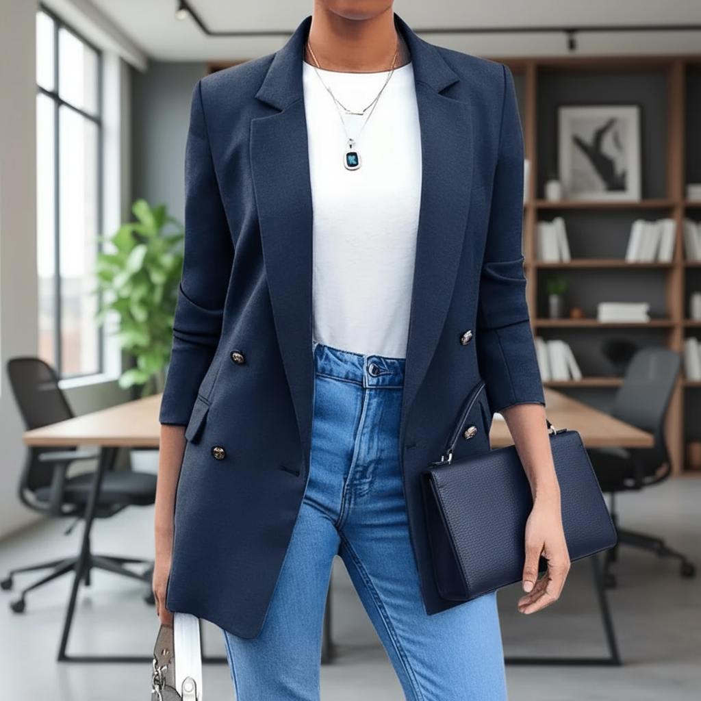 Liina Marynarka Damska – Elegancka i Uniwersalna Marynarka z Premium Materiału w Ponadczasowym Stylu