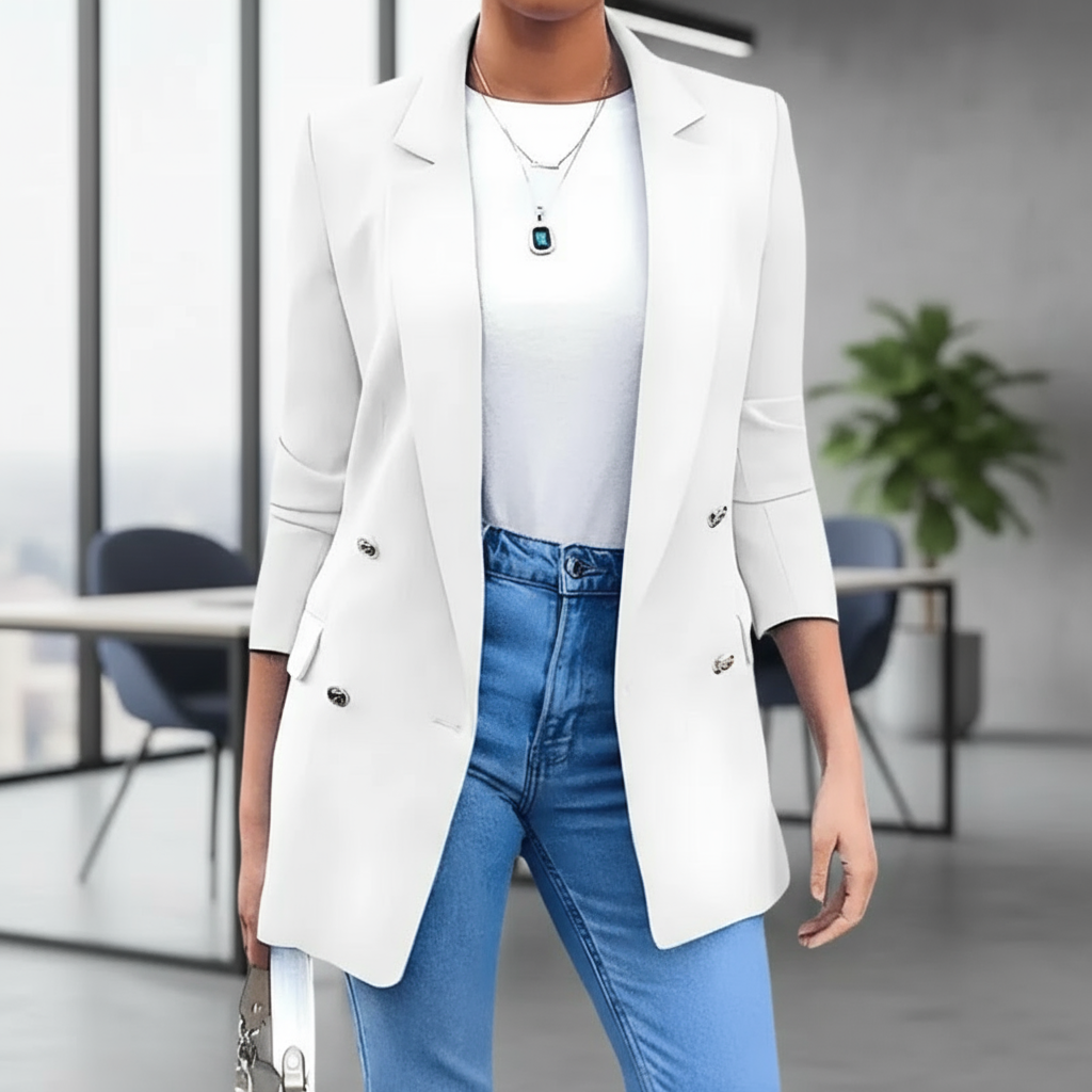 Liina Marynarka Damska – Elegancka i Uniwersalna Marynarka z Premium Materiału w Ponadczasowym Stylu