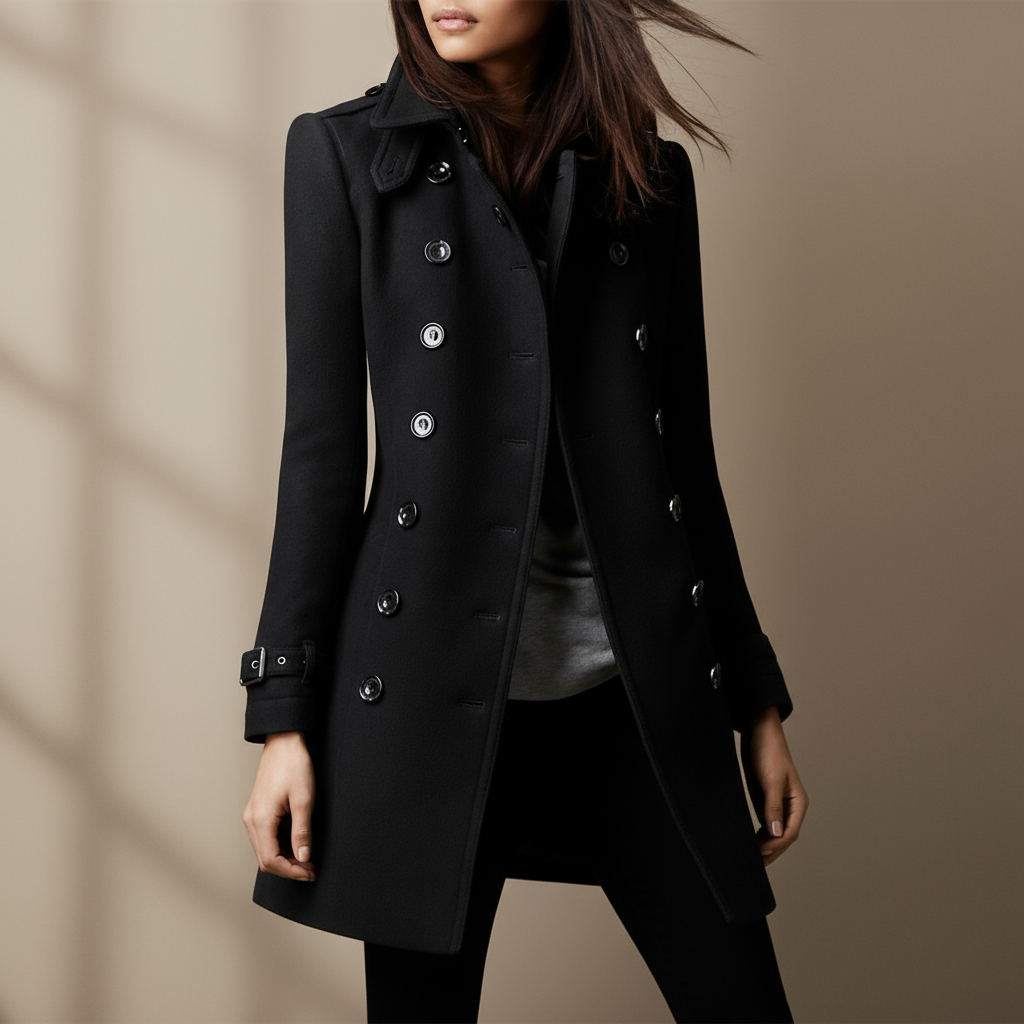 Lucille Płaszcz Damski – Elegancki Długi Płaszcz z Ekskluzywnej Wełny w Ponadczasowym Stylu