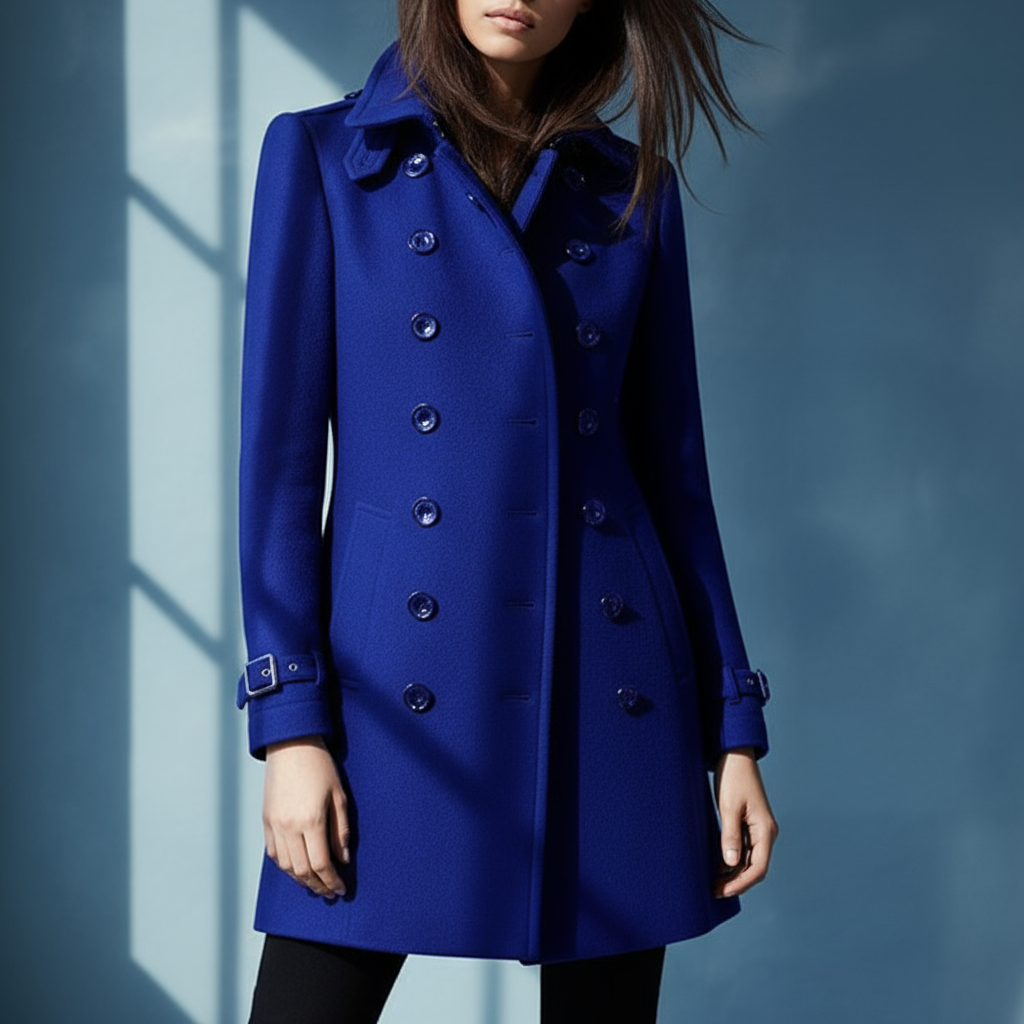 Lucille Płaszcz Damski – Elegancki Długi Płaszcz z Ekskluzywnej Wełny w Ponadczasowym Stylu