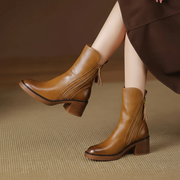 Kailani Botki Damskie – Eleganckie i Trwałe Botki z Prawdziwej Skóry w Szykownym Stylu