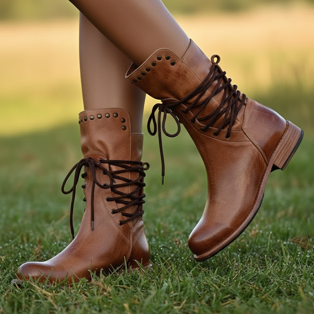 Alessia Botki Damskie – Eleganckie i Trwałe Buty ze Skóry Naturalnej o Szykownym Stylu