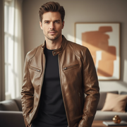 David Kurtka Męska ze Skóry – Elegancka i Trwała Kurtka o Nowoczesnym i Wygodnym Stylu