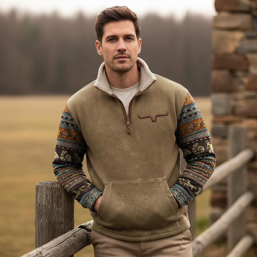 Ethan Sweter Męski – Nowoczesny Rozpinany Sweter z Miękkiej i Wygodnej Bawełny w Eleganckim Stylu