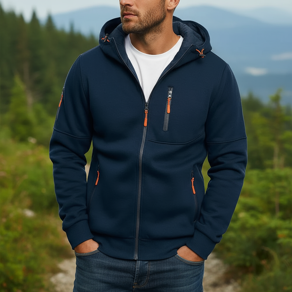 Jaron Bluza z Kapturem Męska – Wygodna i Wszechstronna Bawełniana Bluza w Nowoczesnym Stylu