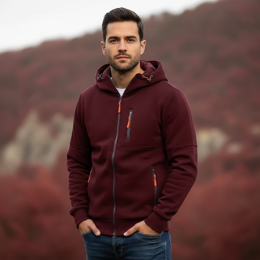 Jaron Bluza z Kapturem Męska – Wygodna i Wszechstronna Bawełniana Bluza w Nowoczesnym Stylu