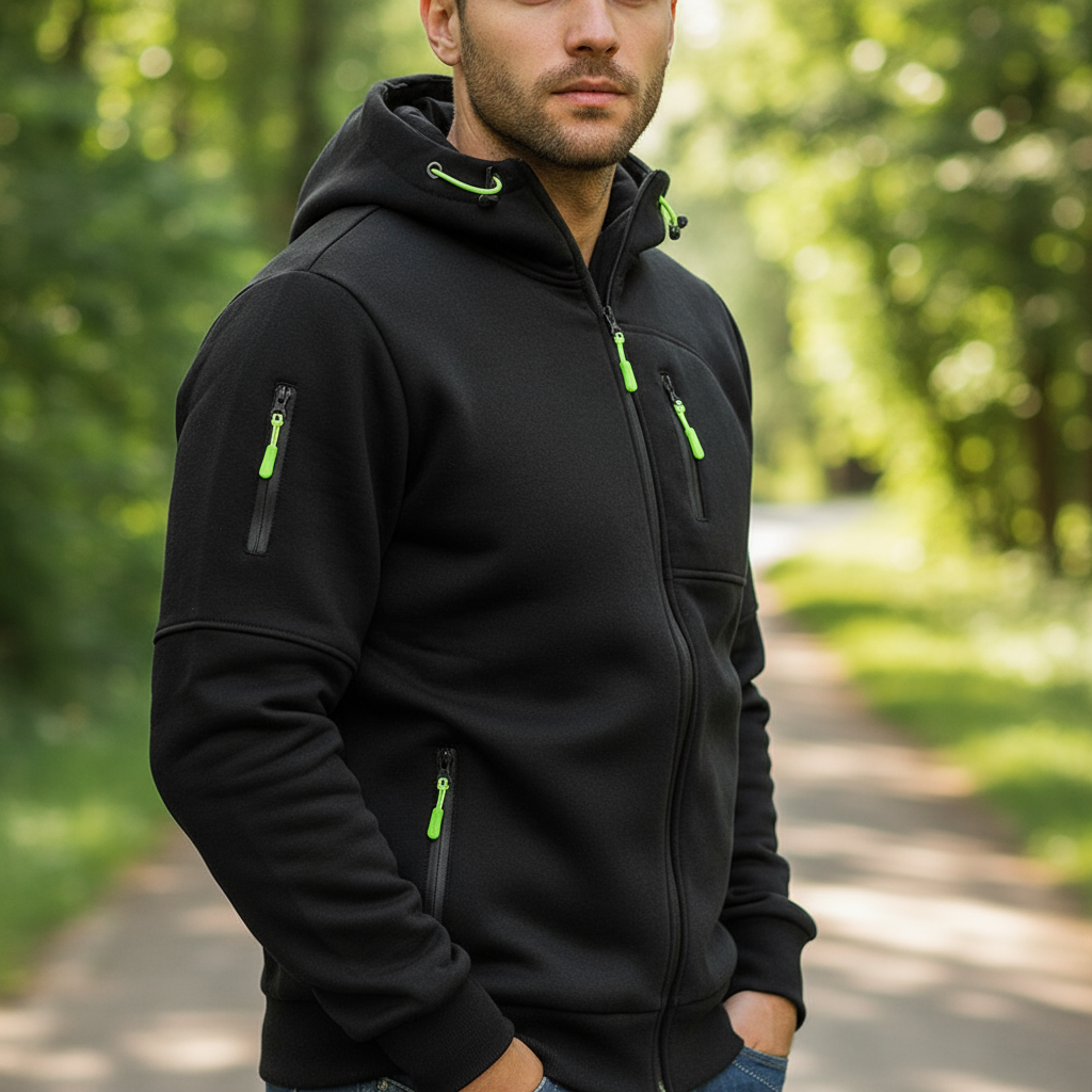 Jaron Bluza z Kapturem Męska – Wygodna i Wszechstronna Bawełniana Bluza w Nowoczesnym Stylu