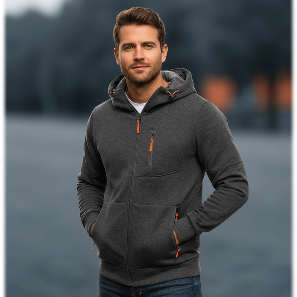 Jaron Bluza z Kapturem Męska – Wygodna i Wszechstronna Bawełniana Bluza w Nowoczesnym Stylu
