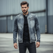 Michel Kurtka Męska – Premiumowa Kurtka z Denimu, Wygodna, Trwała i w Nowoczesnym Stylu