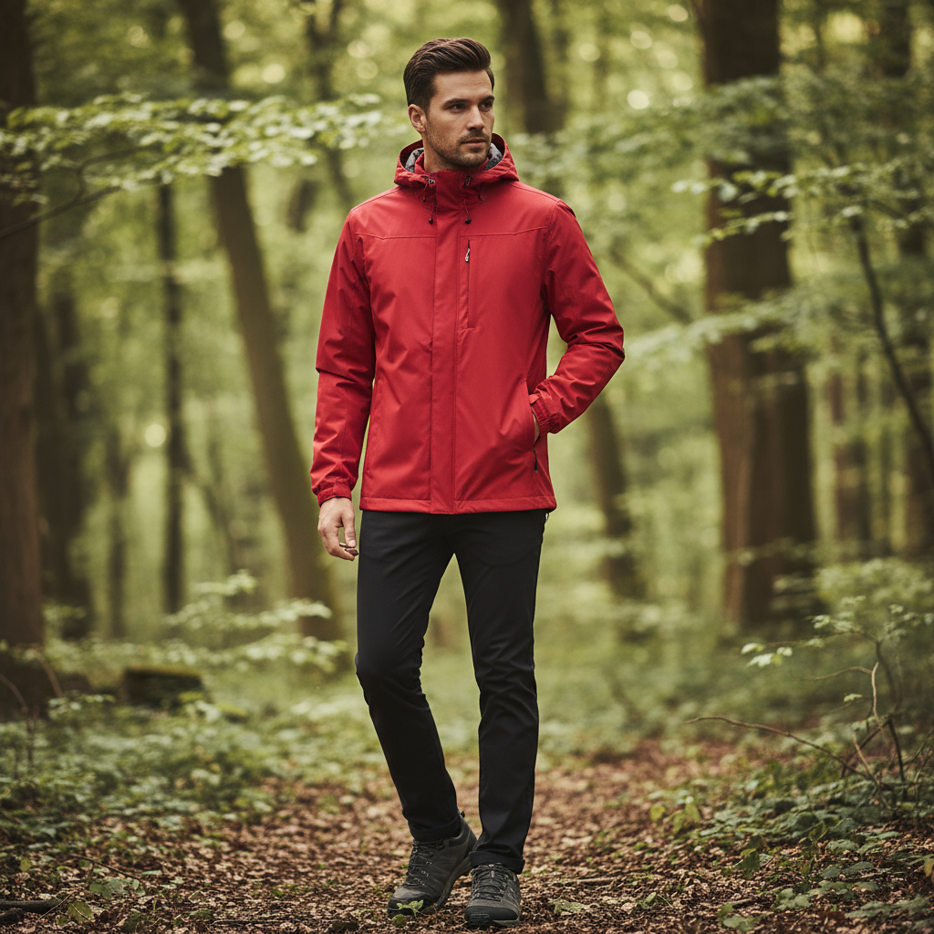 Pierre Kurtka Męska Sportowa – Lekka i Wodoodporna Kurtka z Wytrzymałego Nylonu na Co Dzień
