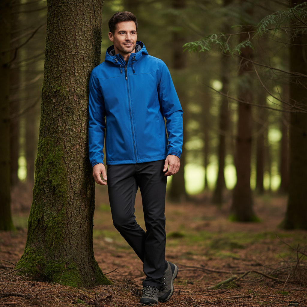 Pierre Kurtka Męska Sportowa – Lekka i Wodoodporna Kurtka z Wytrzymałego Nylonu na Co Dzień