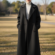 Isabelle Długi Płaszcz Damski z Wełny – Elegancki i Wygodny Ponadczasowy Płaszcz Zimowy