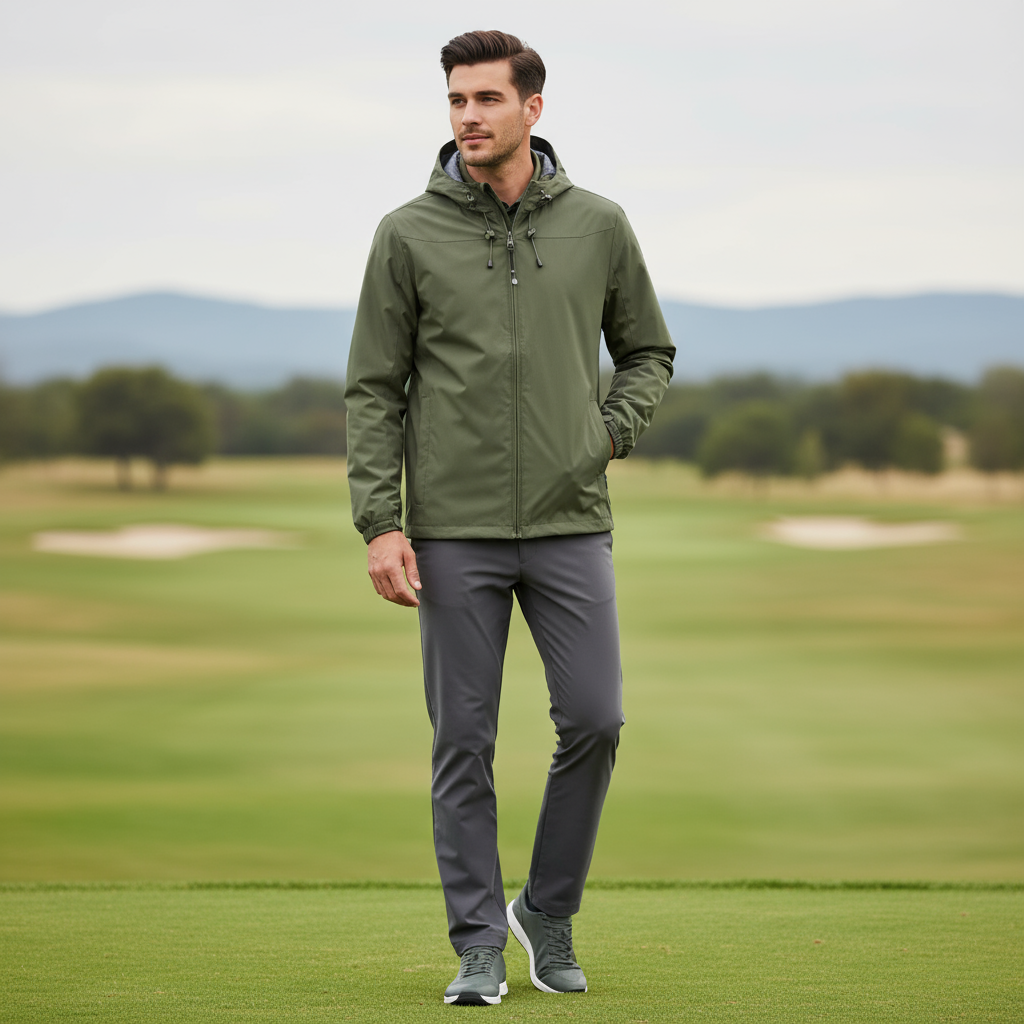 Pierre Kurtka Męska Sportowa – Lekka i Wodoodporna Kurtka z Wytrzymałego Nylonu na Co Dzień