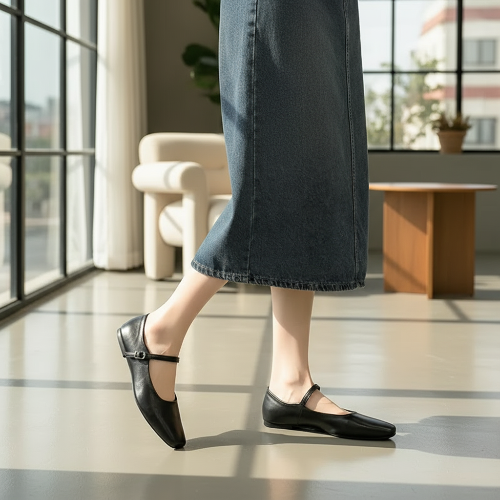 Sophie Baleriny Damskie – Eleganckie Buty z Regulowanym Paskiem i Ponadczasowym Designem