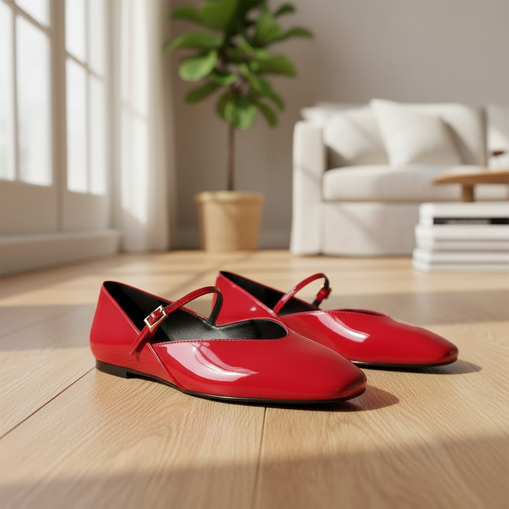 Kali Baleriny Damskie – Eleganckie i Wygodne Lakierowane Buty o Błyszczącym Wykończeniu