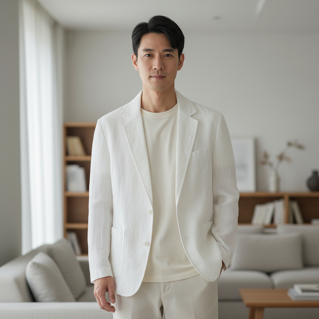 Ward Marynarka Męska – Elegancka i Lekka Marynarka z Lnu o Nowoczesnym i Wyrafinowanym Stylu