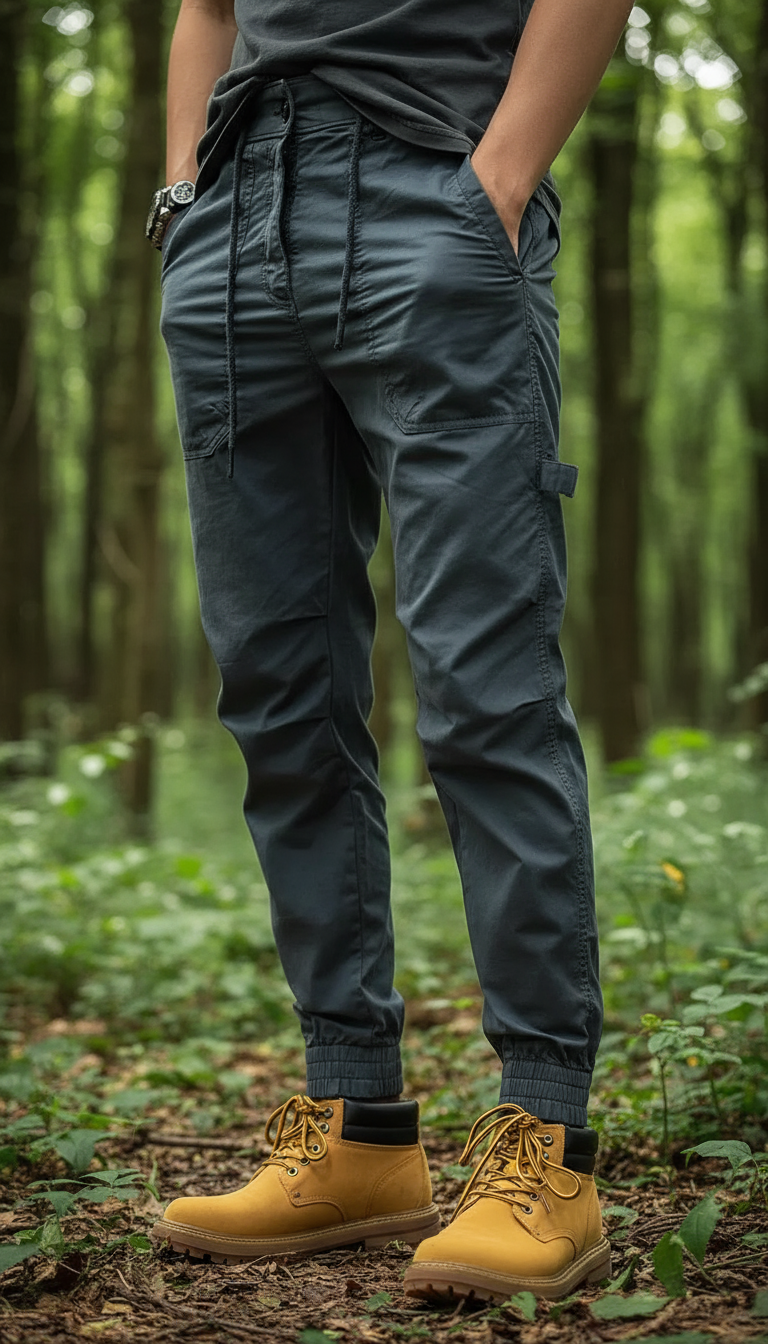 David Spodnie Męskie – Elastyczne Spodnie Cargo ze Spandexem, Wygodne i Uniwersalne