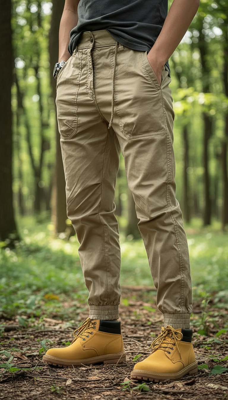 David Spodnie Męskie – Elastyczne Spodnie Cargo ze Spandexem, Wygodne i Uniwersalne