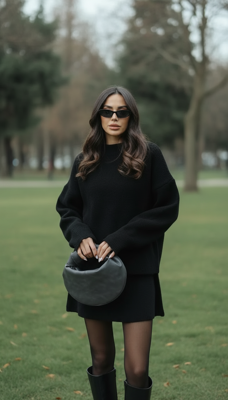 Lucie Zestaw Damski – Miękki Jesienny Zestaw z Wełny, Wygodny i Elegancki