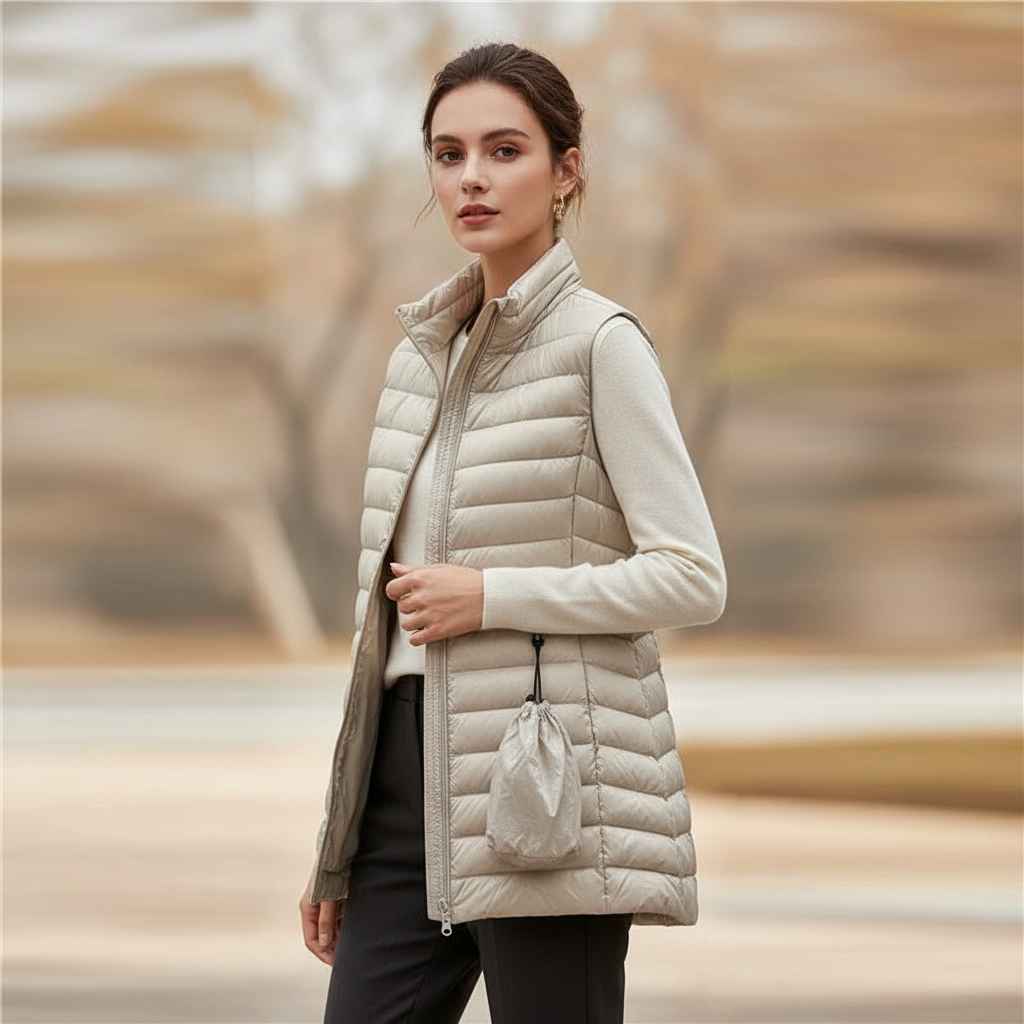 Premier Kamizelka Damska – Ultra-lekka Bezrękawnik Puchowy Idealny na Wiosnę