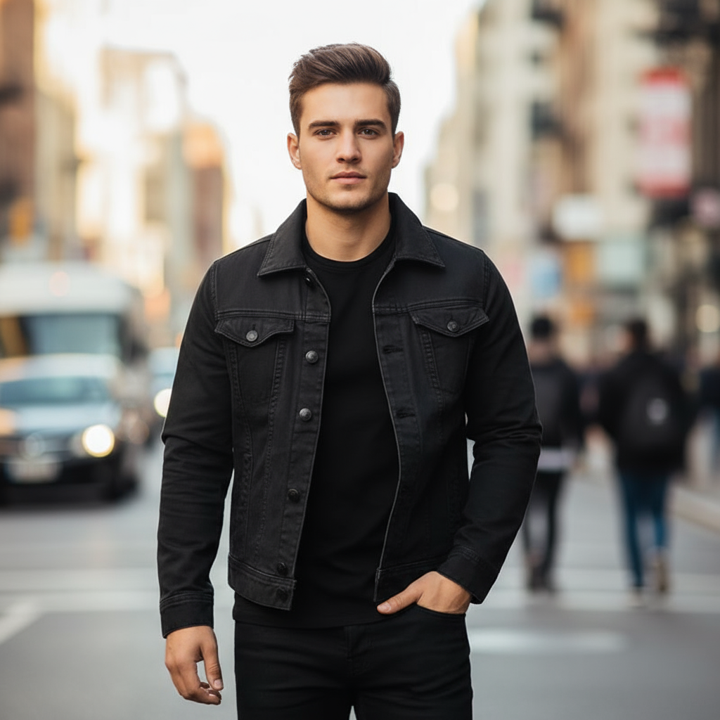 Joseph Kurtka Jeansowa Męska – Nowoczesna, Swobodna i Uniwersalna