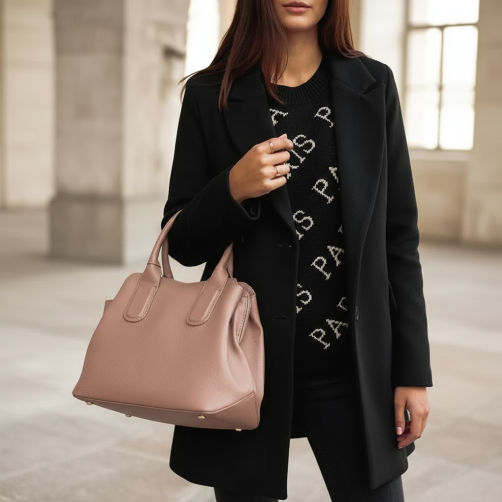 Soleil Płaszcz Damski – Długi, Elegancki i Wygodny Płaszcz Zimowy o Szykownym Stylu