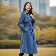 Emilia Elegancki Trencz Damski – Szykowny i Uniwersalny Długi Płaszcz na Każdą Porę Roku