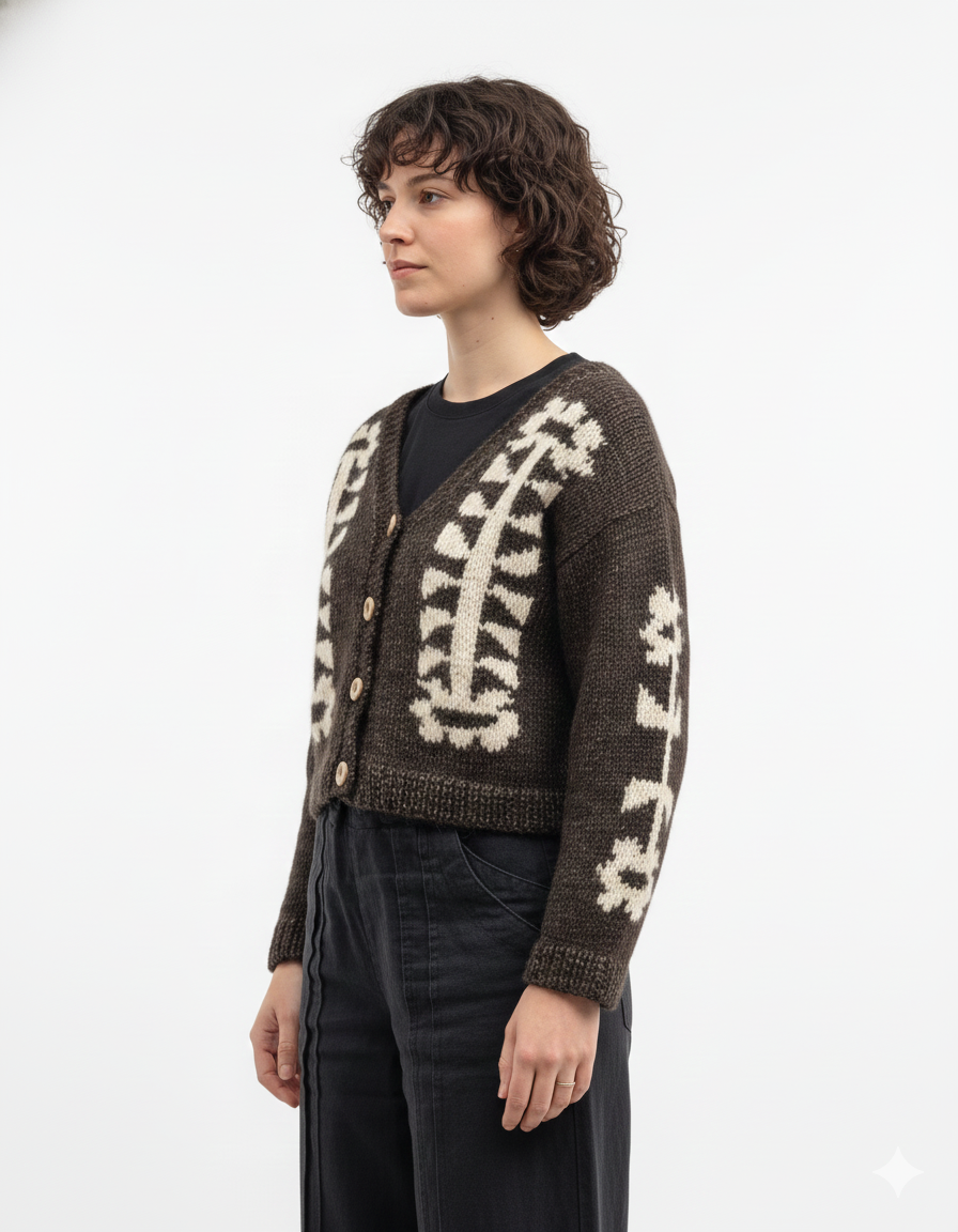 Jasmine | Brązowy kardigan