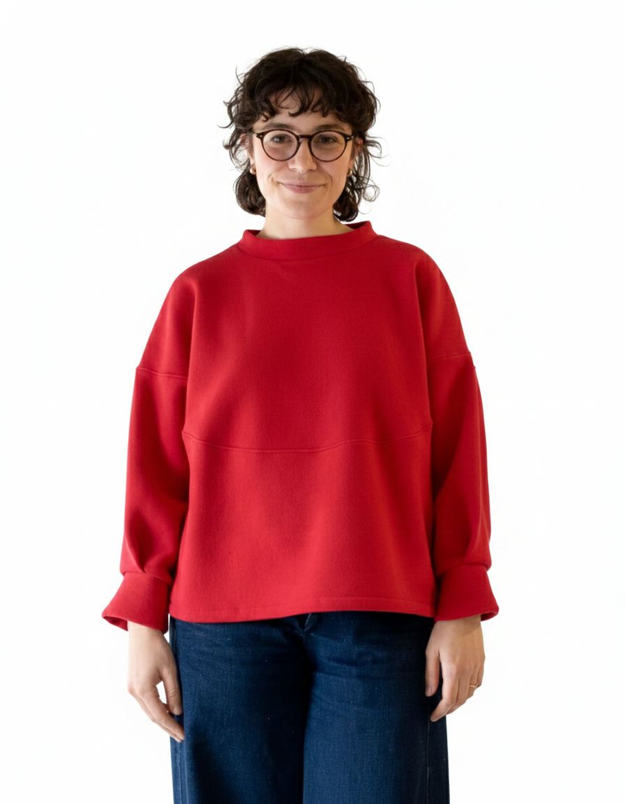 Francesca | Czerwony sweterek